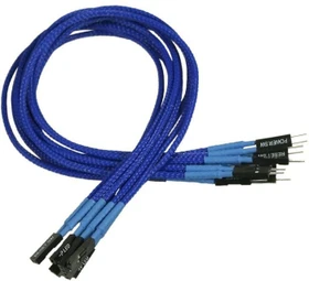 Nanoxia Frontpanel Verlängerung 30cm, sleeved, blau (NXFPV3E)