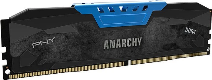 PNY Anarchy blau UDIMM 8GB Kit, DDR4-2400, CL15