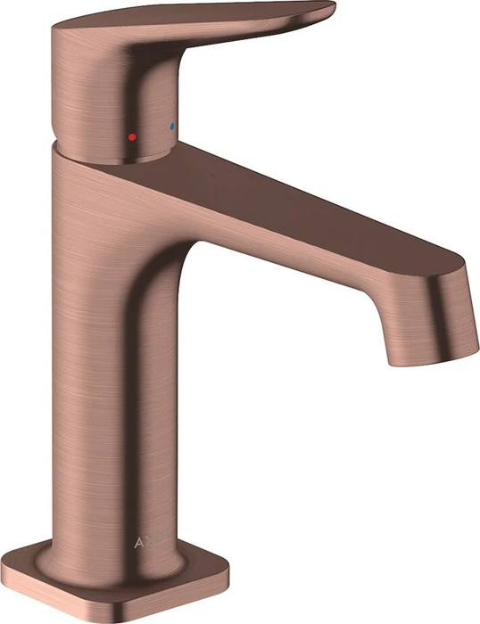 Hansgrohe Axor Citterio M 100 Waschbeckenarmatur mit Ablauffernbedienung brushed red gold