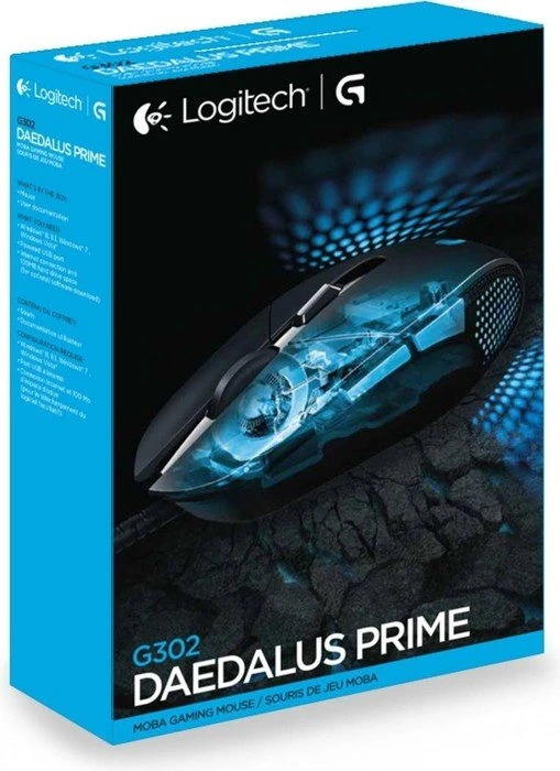 Logitech G302 Daedalus Prime Gaming Mouse, USB