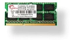 G.Skill SQ Series SO-DIMM 2GB, DDR3-1066, CL7-7-7-20