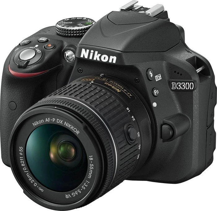 Nikon D3300 schwarz mit Objektiv AF-P DX 18-55mm 3.5-5.6 G VR