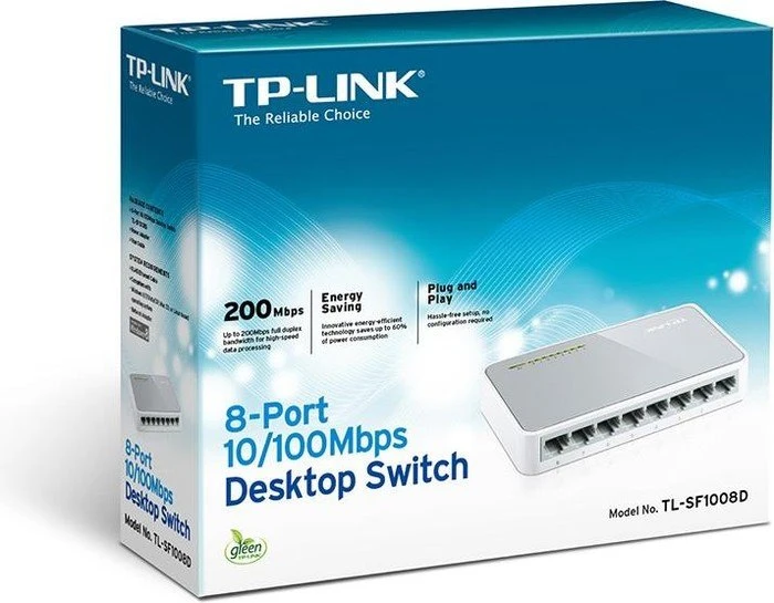 TP-Link TL-SF1000 Desktop Switch, 8x RJ-45