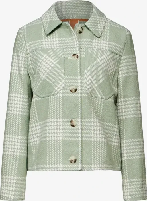 Street One Karierte Jacke light mint green (Damen)