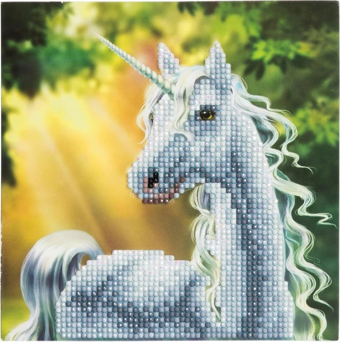 Craft Buddy Crystal Art Card Kit Sunshine Unicorn