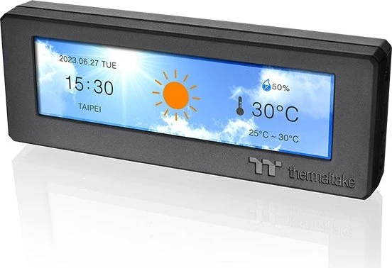 Thermaltake LCD Panel Kit 3.9" für Thermaltake The Tower 300/Thermaltake Ceres 330, Monitor Kit, schwarz
