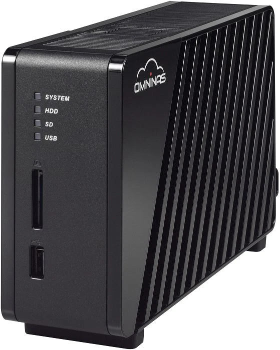 Shuttle OmniNAS KS10, 256MB RAM, 1x RJ-45 1000Base-T, 2x USB-A 2.0