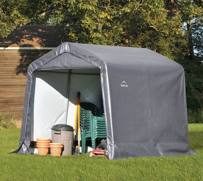 ShelterLogic Shed-in-a-Box Foliengerätehaus 5.76m² grau