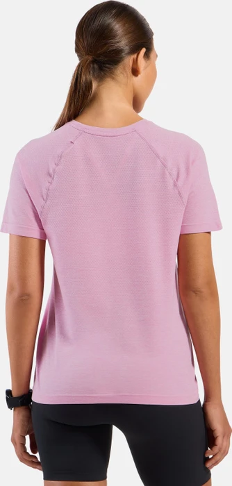 Odlo Essential Seamless 2.0 Laufshirt kurzarm hyper pink melange (Damen)