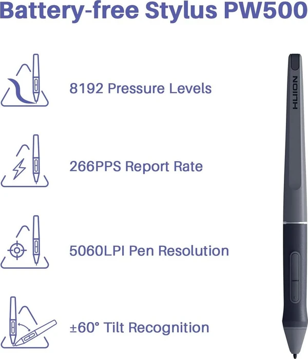 Huion HS611, Space Grey