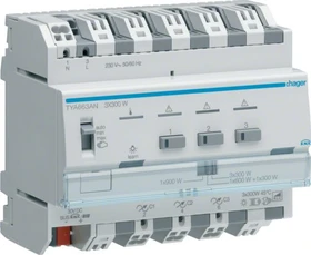 Hager KNX Universal-Dimmaktor 3-fach, 300W, 6TE REG (TYA663AN)