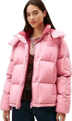 Tommy Hilfiger Alaska Puffer Down Hood Jacke mystic pink (Damen)