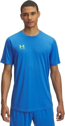 Under Armour Challenger Funktionsshirt kurzarm blue atlantis/high-vis yellow (Herren)