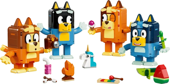 LEGO Bluey - Blueys Familie aus LEGO Steinen