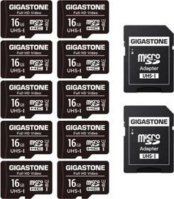 Gigastone Full HD Video R85/W15 16GB Kit, UHS-I U1, Class 10, 10er-Pack