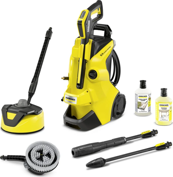 Kärcher K4 Power Control Car & Brush Elektro-Hochdruckreiniger inkl. Terrassenreiniger T5