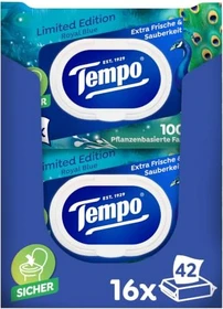 Tempo Tropical Morning Limited Edition feuchte Toilettentücher, 672 Stück (16x 42 Stück)