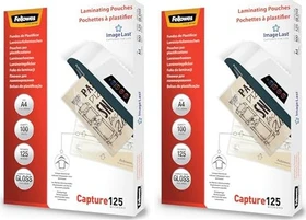 Fellowes Laminierfolien, A4, 2x 125µm, glänzend, 100 Stück