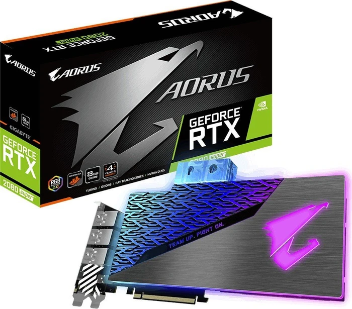GIGABYTE AORUS GeForce RTX 2080 SUPER Waterforce WB 8G, 8GB GDDR6, 3x HDMI, USB-C, 3x DP