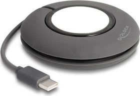DeLOCK USB Type-C Aufrollladekabel für Apple Watch 1m magnetisch grau