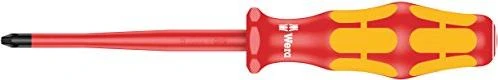 Wera Kraftform Plus Serie 100 VDE 162 iSS PH Kreuzschlitz Schraubendreher, PH1x80mm