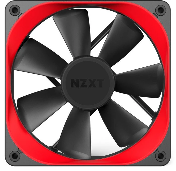 NZXT Aer Trim Lüfterrahmen 140mm rot, 2 Stück