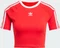 adidas 3-Streifen Baby T-Shirt kurzarm better scarlet/white (Damen) Vorschaubild