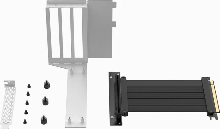 APNX Vertical GPU Holder Kit 1, für APNX C1, gewinkelt, PCIe 5.0, 150mm, weiß