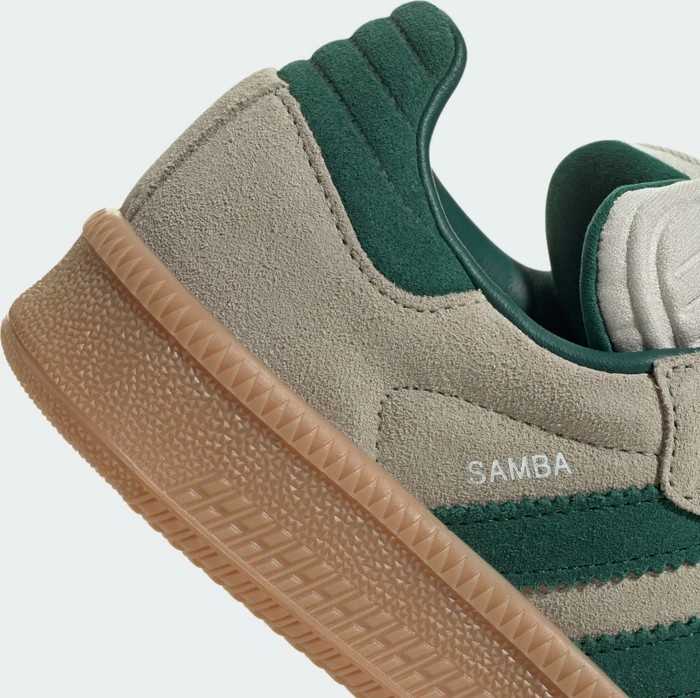 adidas Samba XLG putty grey/collegiate green/gum (Junior)
