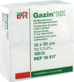 Lohmann & Rauscher Gazin RK Mullkompresse unsteril 12-fach, 10 x 20cm, 100 Stück