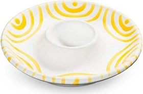 Gmundner Keramik Gelbgeflammt Eierbecher 12cm