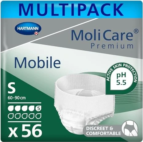 Hartmann MoliCare Premium Mobile 5 Tropfen Schutzhose Größe S, 56 Stück