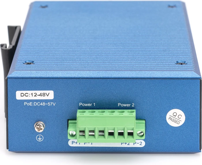Digitus DN-65 Industrial Railmount Gigabit Managed Switch, 4x RJ-45, 2x SFP