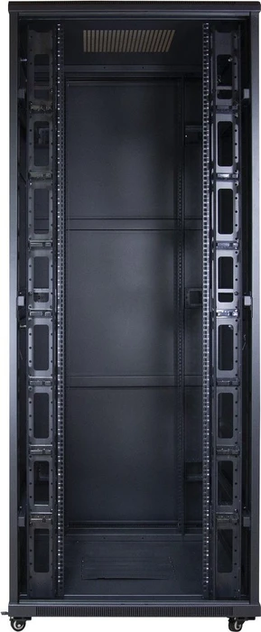 Inter-Tech SNB-8142 Serverschrank 42HE, Glastür, IP20, RAL 9005, 1000mm tief