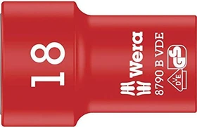 Wera 8790 B VDE Zyklop Außensechskant Steckschlüssel 3/8", 18x46mm