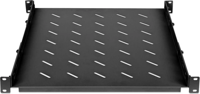 Intellinet 19" Fachboden zur Festmontage, schwarz, 550mm Einbautiefe, 1HE