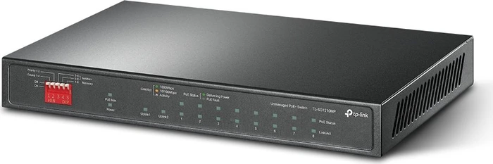 TP-Link TL-SG1210MP Desktop Gigabit Switch, 9x RJ-45, 1x RJ-45/SFP, 123W PoE+