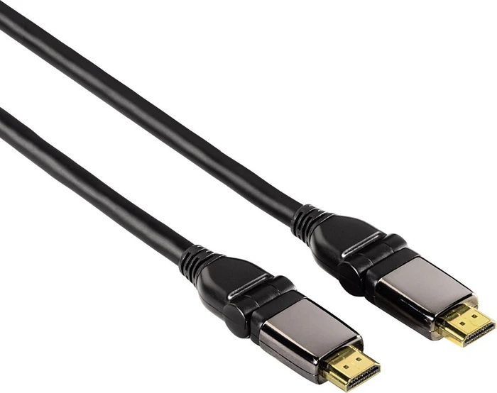 Hama High Speed mit Ethernet HDMI 1.4 Kabel und rotierbarem Stecker schwarz, 1.50m