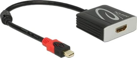 DeLOCK aktives Mini DisplayPort 1.2/HDMI Adapterkabel 4K 60Hz schwarz, 0.2m