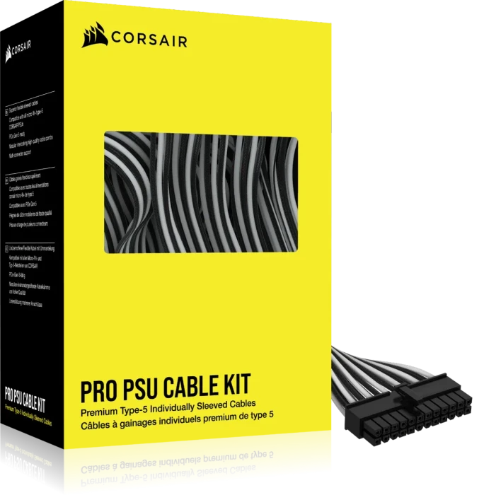 Corsair PSU Cable Kit Type 5 - Pro Kit, weiß/schwarz