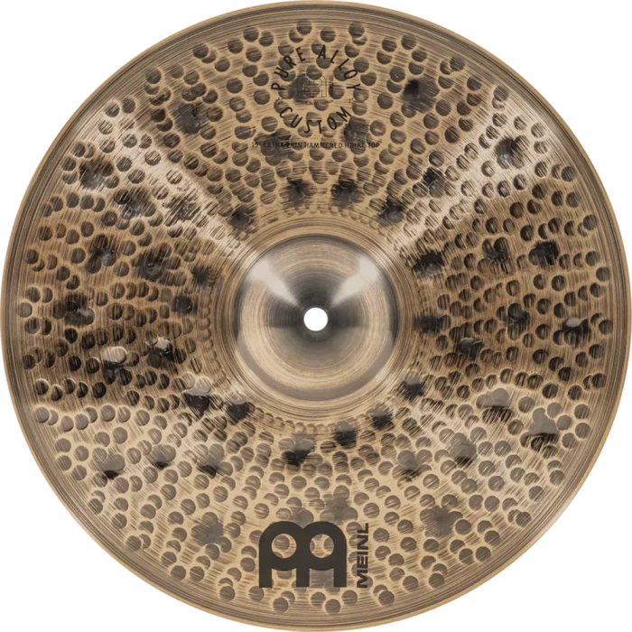 Meinl Pure Alloy Custom Extra Thin Hammered Hi-Hat 15"