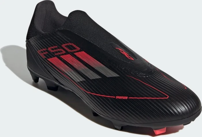 adidas F50 League Laceless FG/MG core black/iron metallic/lucid red