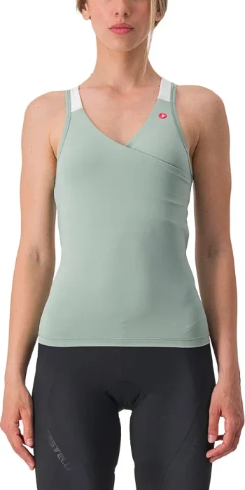 Castelli Solaris Top Trikot ärmellos defender green/ivory (Damen)