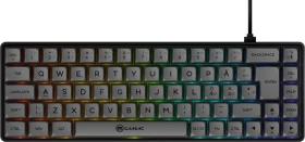 Gamiac TKL69G Gaming Keyboard, schwarz/grau, LEDs RGB, Kailh BLUE, USB, ND