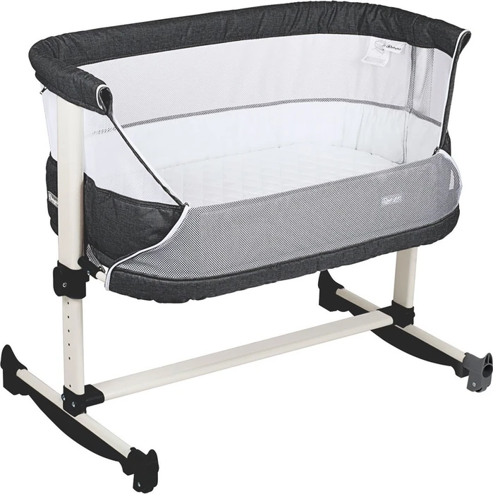BabyGo Vivaldi Beistellbett dunkelgrau