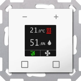 MDT Raumtemperatur-Nebenstelle Smart 55 Reinweiß glänzend