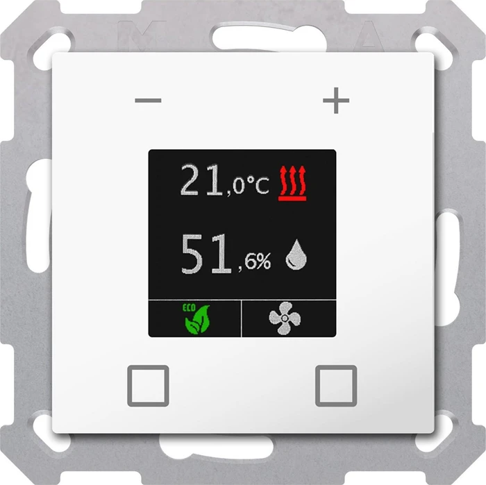 MDT Raumtemperatur-Nebenstelle Smart 55 Reinweiß glänzend
