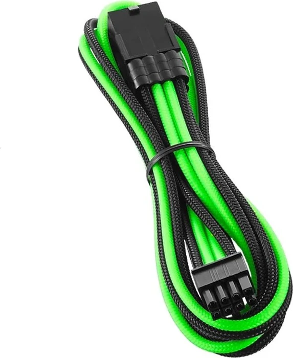 CableMod PRO ModMesh 8-Pin PCIe Extension, 8-Pin PCIe Verlängerungskabel, schwarz/hellgrün, 45cm