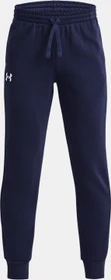 Under Armour Rival Fleece Trainingshose lang midnight navy/white (Junior)