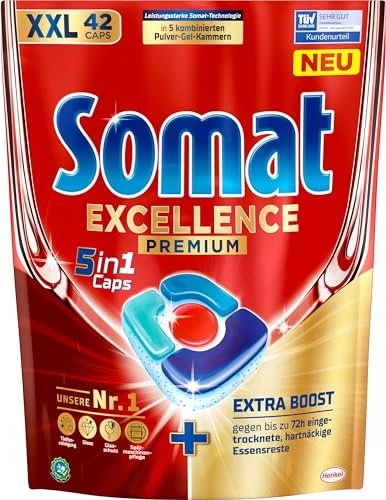 Somat Excellence Premium 5in1 Geschirrspültabs, 42 Stück
